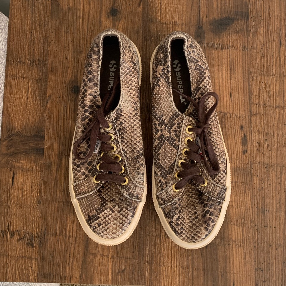 SUPERGA - Snakeskin sneakers